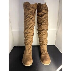 Women Knee High Boots size 9 Brown